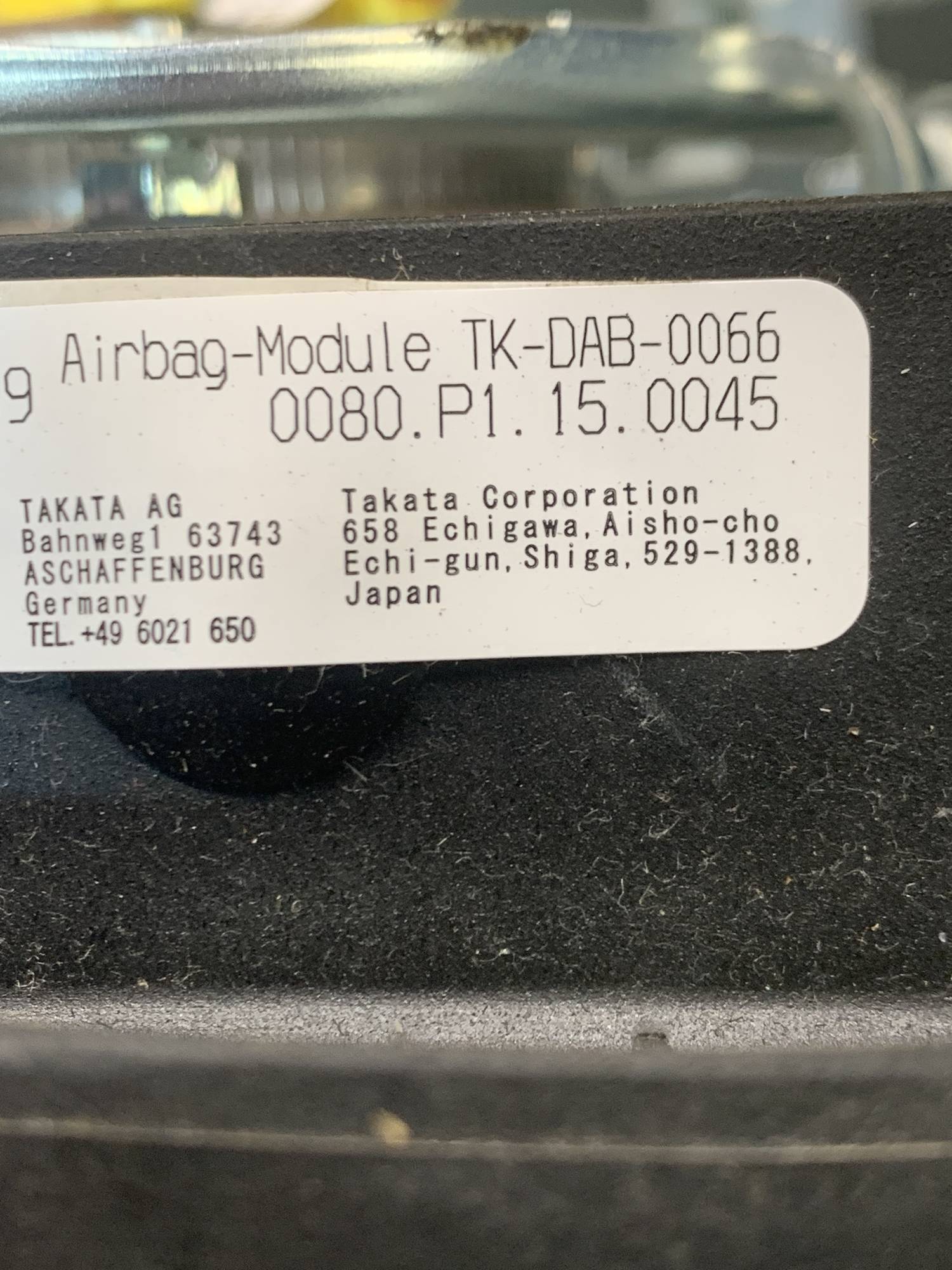 tkdab0066 Подушка безпеки Водія Honda FRV 2004-2009V