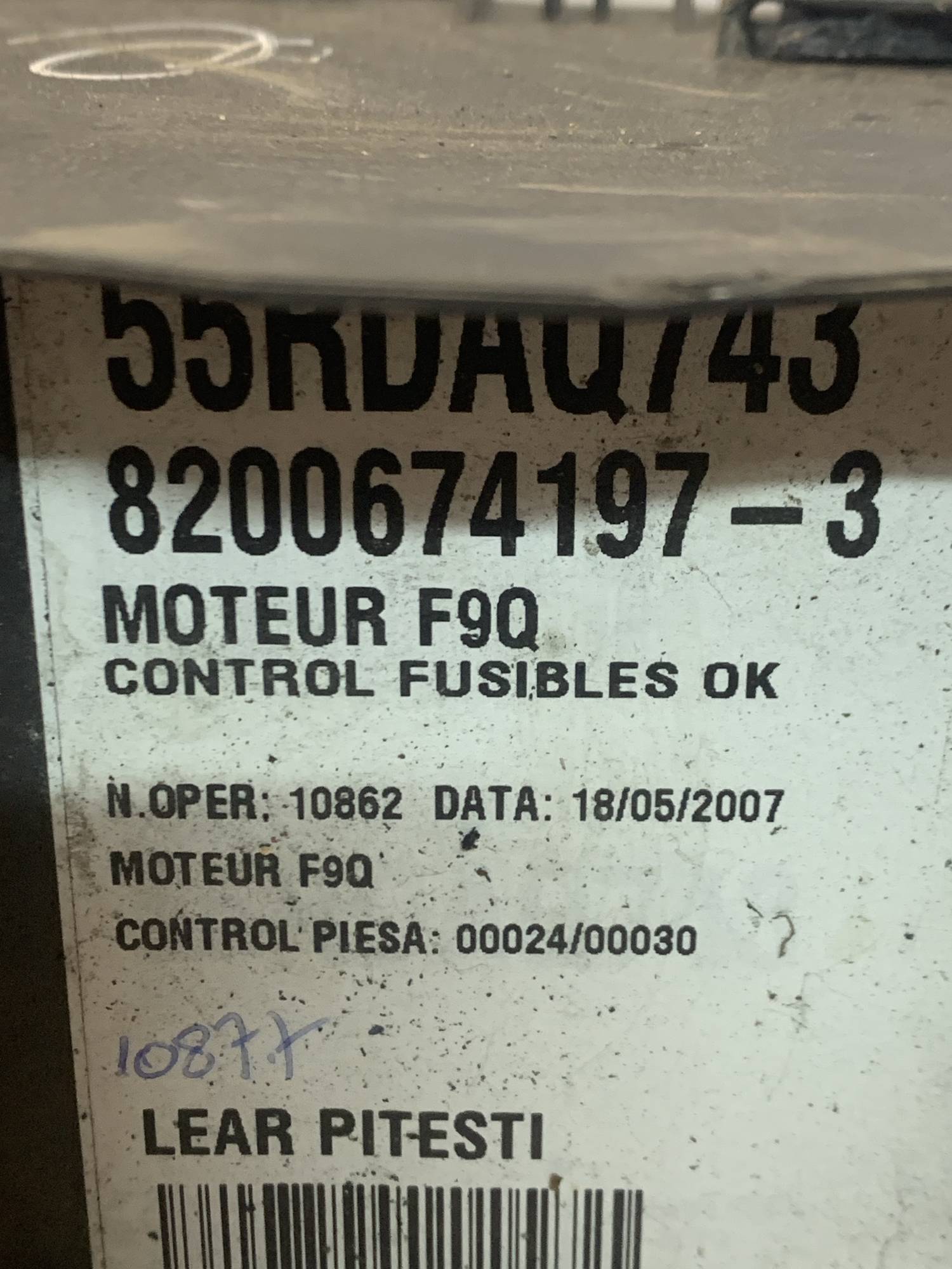 Блок запобіжників renault laguna 2 рестайлінг 8200674197