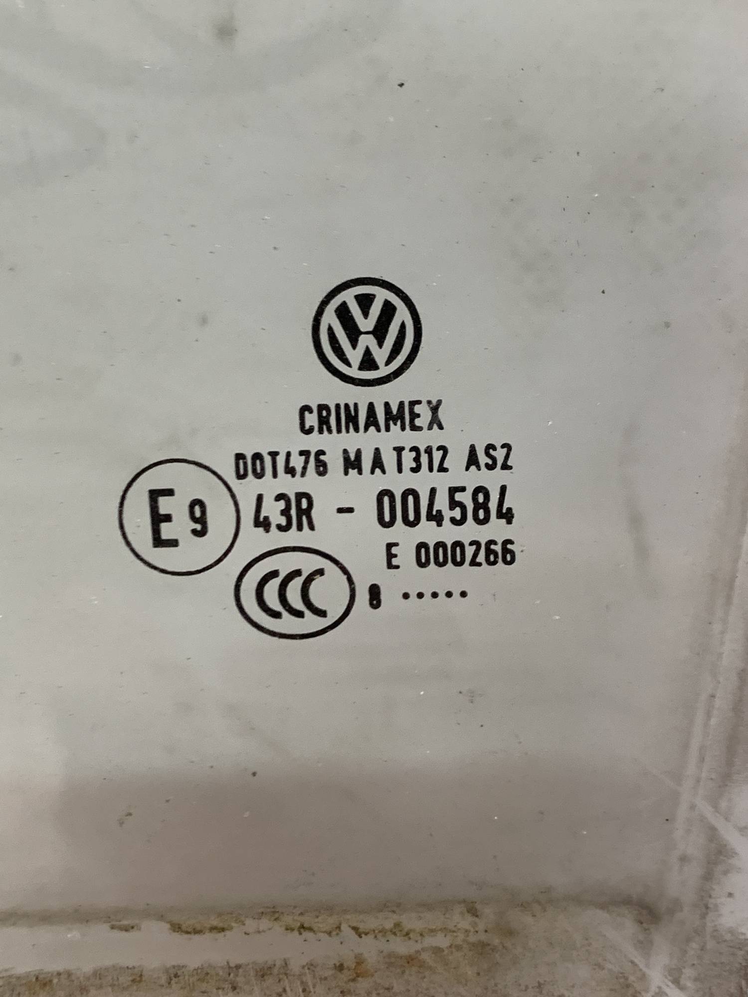 Скло двері заднє ліве Volkswagen Golf 5 універсал 43r-004584, 21807282