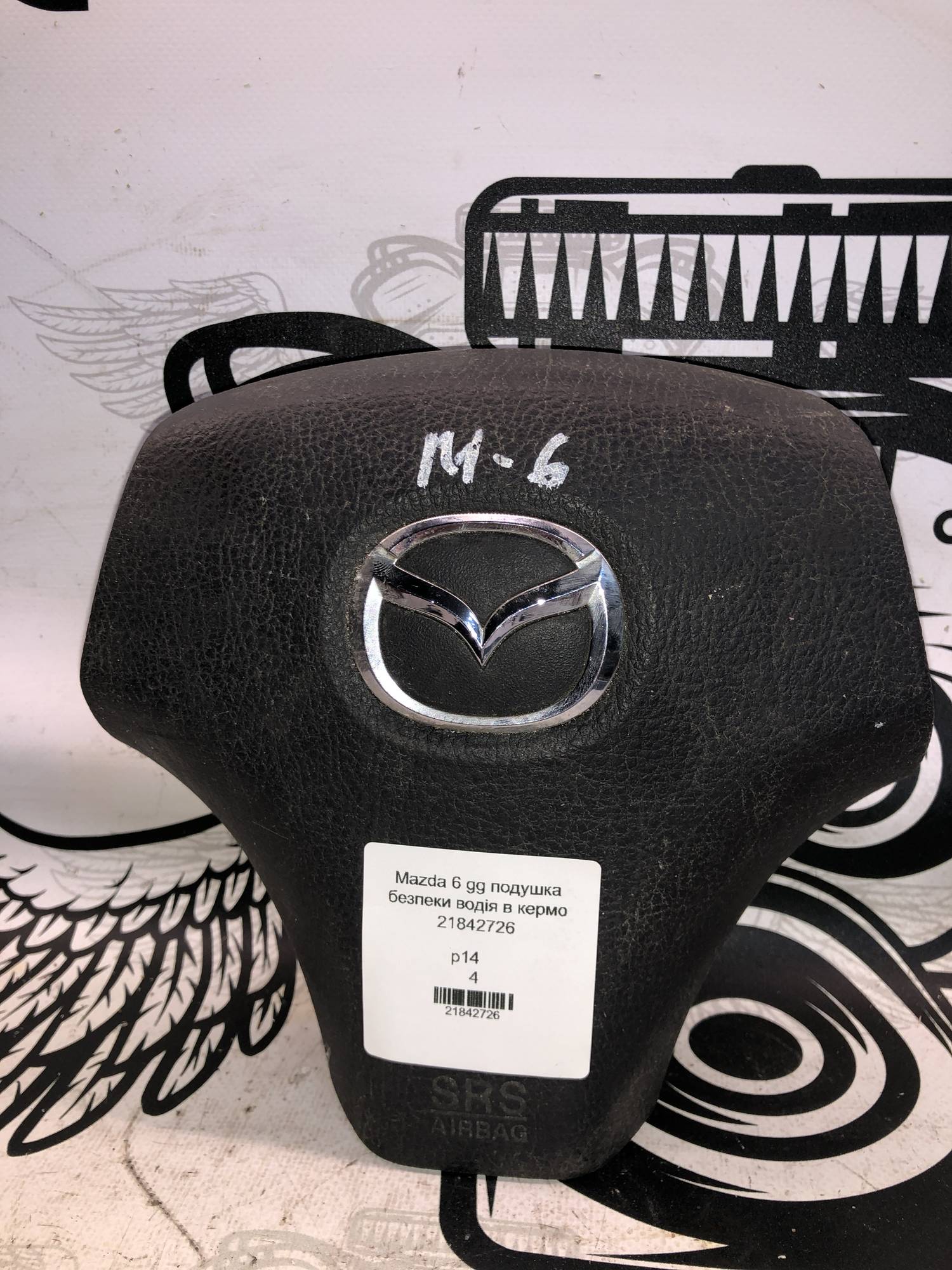 Mazda 6 gg подушка безпеки водія в кермо 21842726