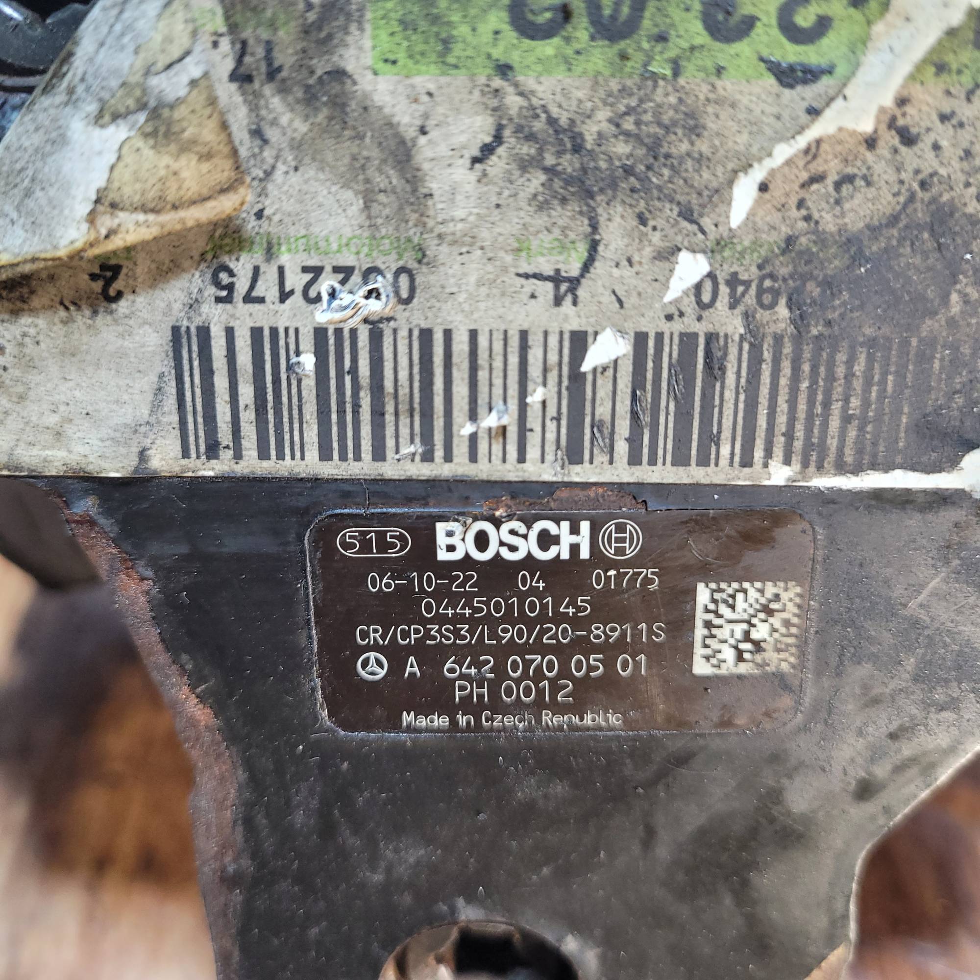 Паливний насос високого тиску, ТНВД BOSCH MERCEDES 320 3.0 CDI A6420700501
