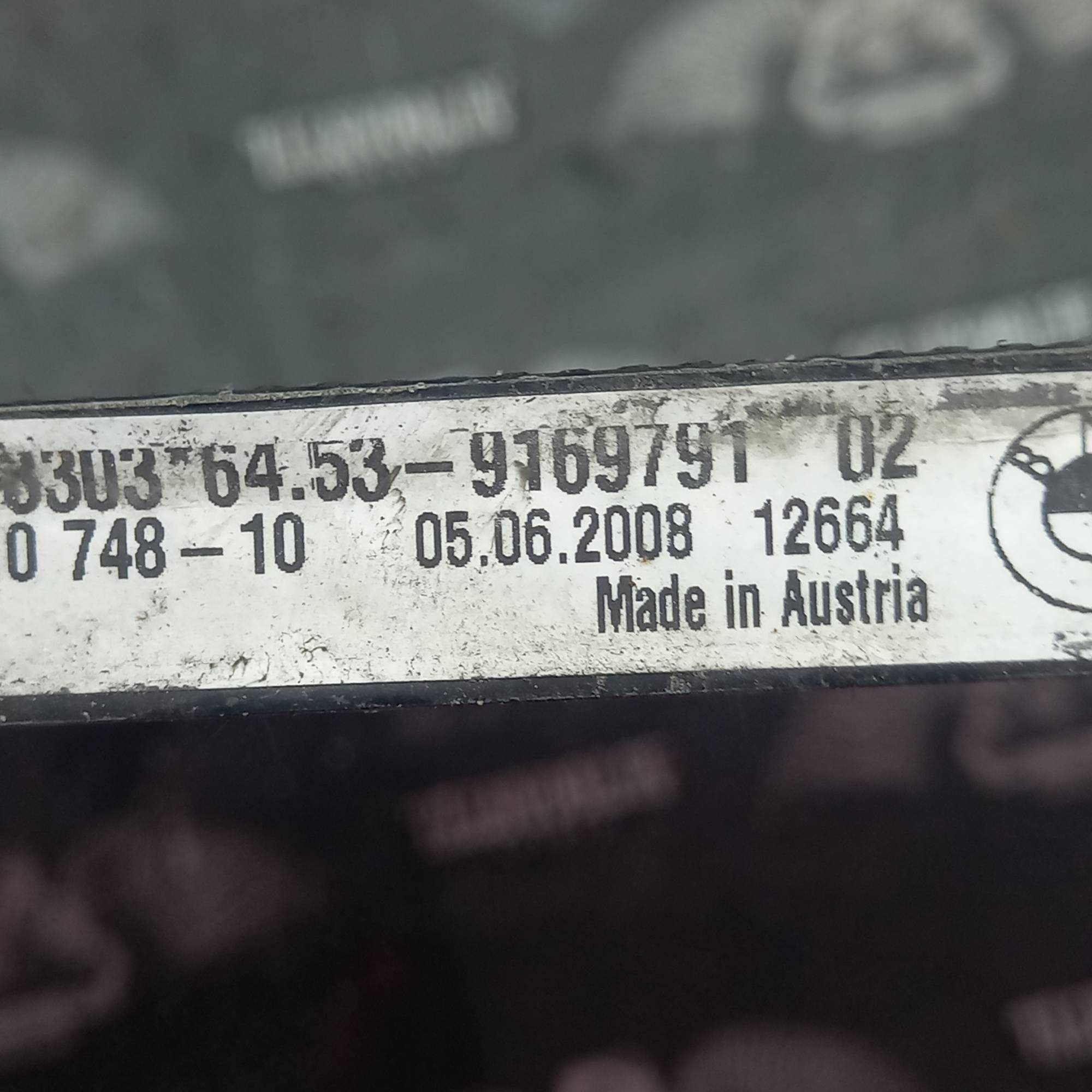 Радіатор кондиціонера Bmw e90 320i e87 6453-9169791
