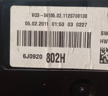 6j0920802h Панель приладів Seat ibiza 6j