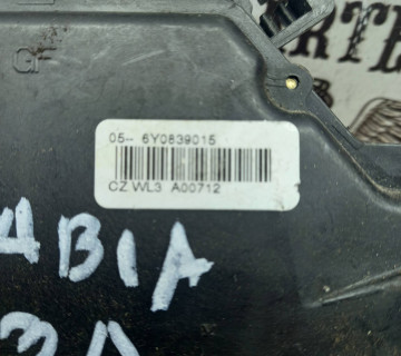 Замок дверки задній лівий 6 PIN SKODA FABIA 1999-2007 6Y0839015