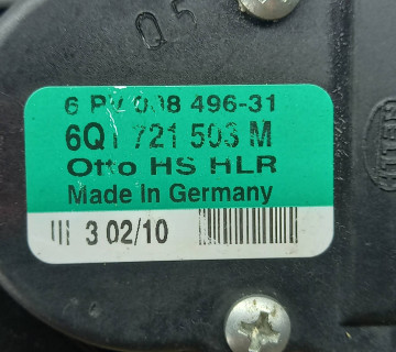 Педаль газа VOLKSWAGEN POLO 5 2009-2017, 6Q1721503M