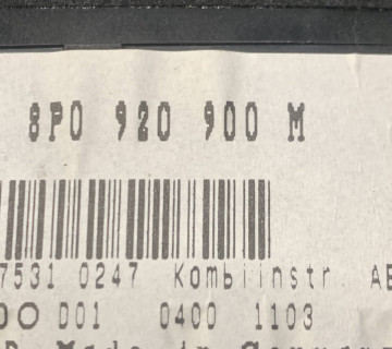 Панель приладів AUDI A3 8P LIFT. 1.6 MPI 8p0920900m