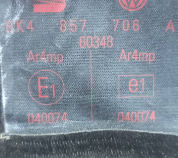Ремінь безпеки передній лівий VW Caddy II 95-04, 6k4857706a
