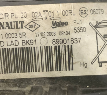 Фара передня права renault laguna 3 ксенон дефект 89901837