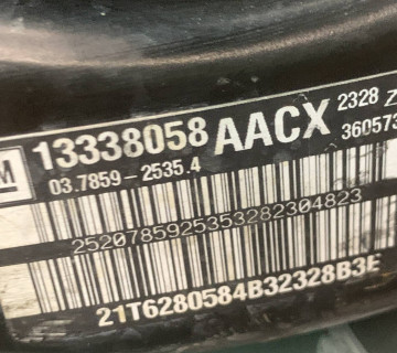 13338058aacx Підсилювач гальм вакуумний на opel zafira c 13338058