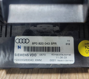 Панель управління клімат контролем Audi A3 8P 8P0820043