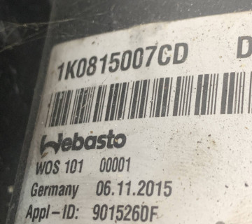 Автономний обігрівач Webasto VW TOURAN 2.0 TDI 1k0815007cd