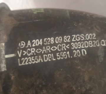 Патрубок (шланг) інтеркулера лівий Mercedes C W204 A2045280982