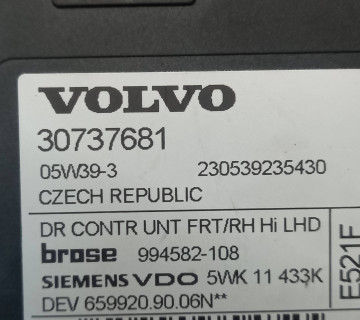30737681 блок управління склопідйомника правий передній Volvo V50 2003-2012