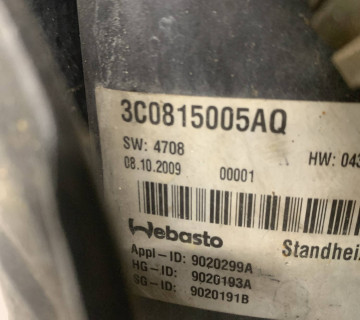 Автономний обігрівач Webasto VW Passat CC 2,0 TDi 3c0815005aq