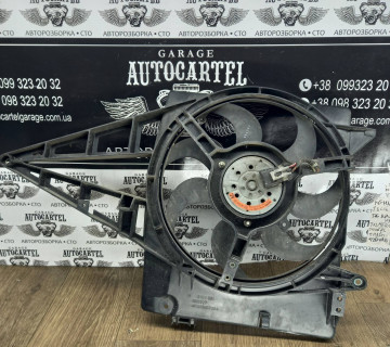 Вентилятор охолодження з диффузором в зборі OPEL OMEGA B 2. V6 01R, 9129991, 1310327