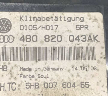 4b0820043ak Блок керування клімат контролем audi A6 c5