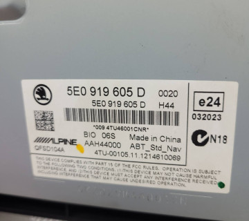 Дисплей магнітоли Skoda Octavia (A7) 2013 5e0919605d