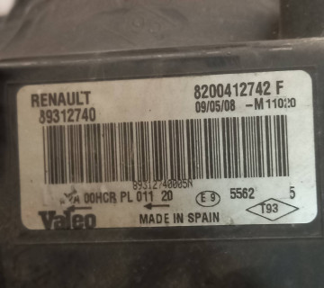 Фара передня права Renault Megane II 2006-2008 8200412742f