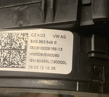 Шлейф підрульовий Volkswagen Golf 6 5k0953549e