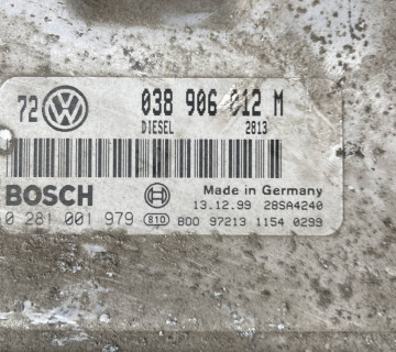 038906012m блок управління двигуном Volkswagen Golf 4 1.9TDI ,038906012M