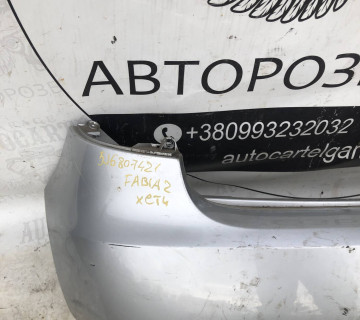 5j6807421 Бампер задній хетчбек Skoda Fabia 2007-2014 21895692