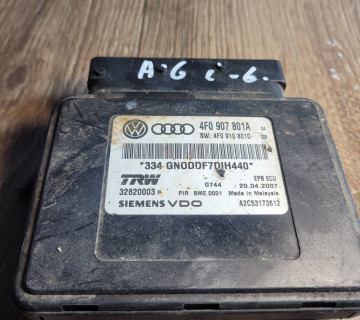 Модуль керування ручним гальмом AUDI A6 C6 4F0907801A