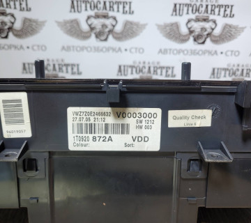 Панель приладів Vw Touran 1t0920872a
