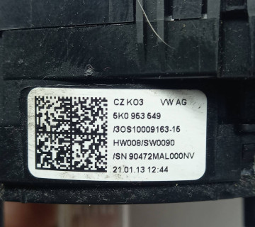 5k0953549 Шлейф підрулевий (SRS) SKODA OCTAVIA Superb, Yeti, Volkswagen: EOS, Golf VI, Jetta IV