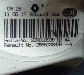 Ліхтар задній правий RENAULT TWINGO II 2007-2014, 265503882r