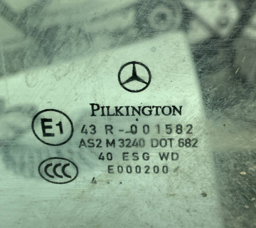 Скло дверки передньої лівої Mercedes W245 A1697250100, 43r-001582, 21802904