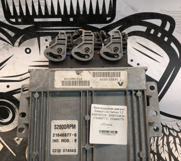 Блок керування двигуна Renault Clio Twingo 1,2 8200187028 , 8200153834 , 21646877-6 , 216468776