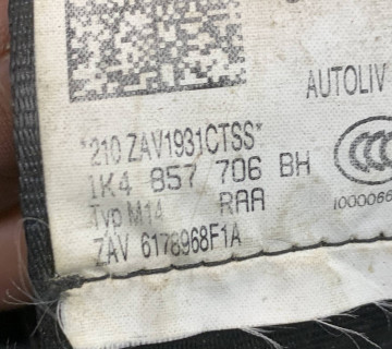 Ремінь безпеки передній правий VW Golf 6 1k4857706bh